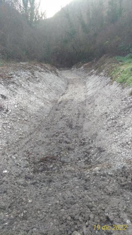  - Risagomatura Fosso delle Vaie a monte della briglia.