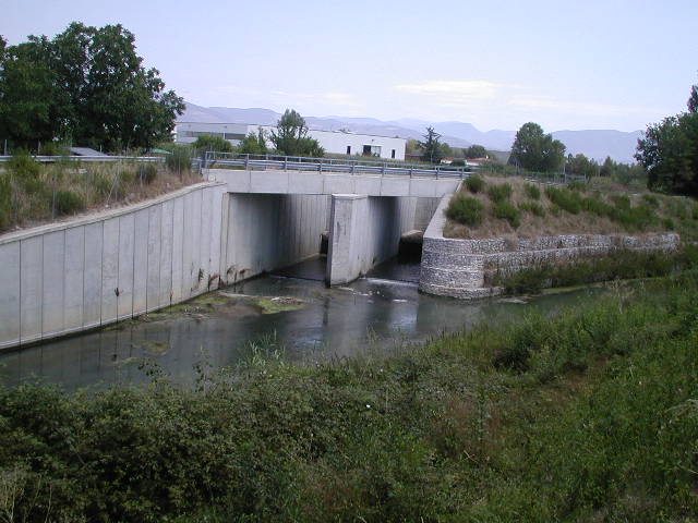  - CONFLUENZA FOSSO ALVEOLO-FIUME TIMIA - VISTA DA VALLE