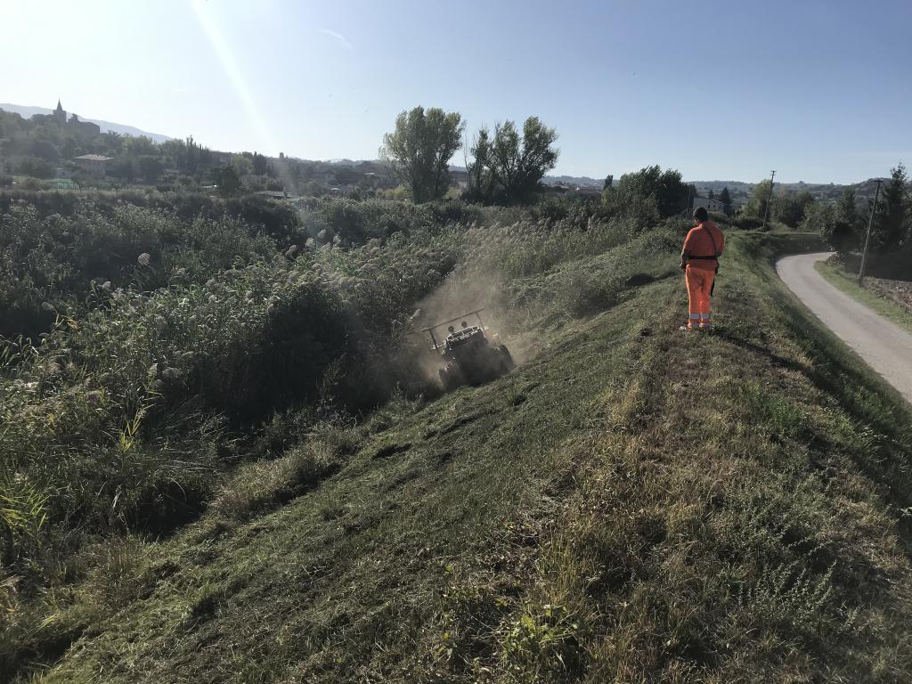  - Fiuame Timia: Sfalcio con mezzo meccanico robotizzato. 