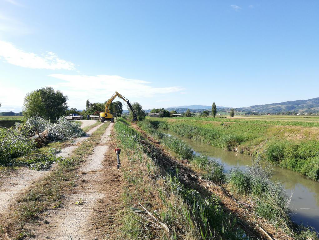  - sfalcio fiume Timia zona cassa di laminazione a monte Cannara